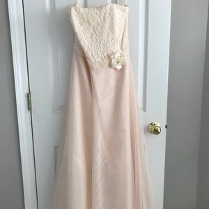 Champagne Lace Prom Dress